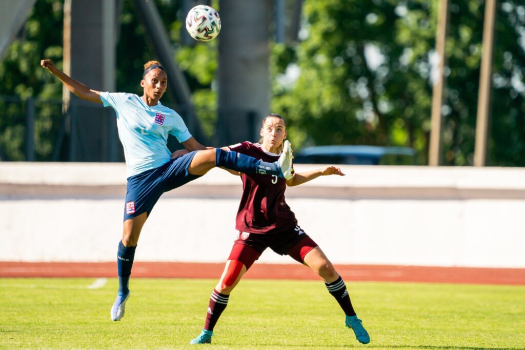 Kimberley dos Santos, d'origine capverdienne, est titulaire régulière de l'équipe nationale luxembourgeoise. Photo: FLF