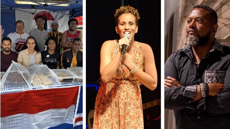 Cremilda Medina, Nelson Neves et Memaia au “Festival des Cultures” de Differdange